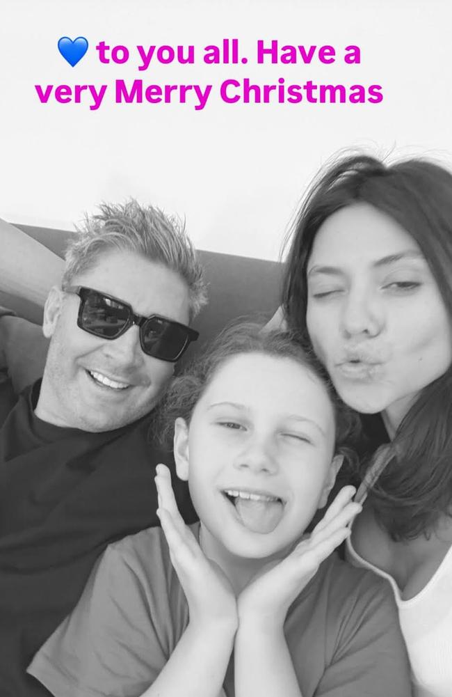 Michael Clarke spent Christmas with his daughter and partner. Picture: Instagram