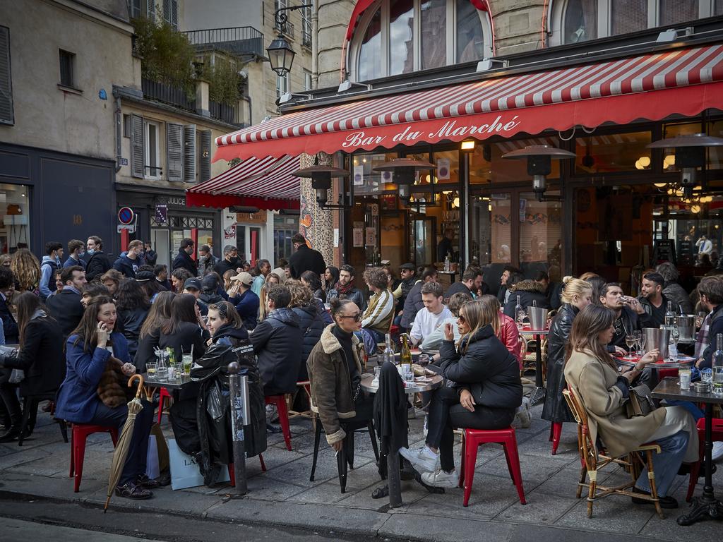 Parisians descend on the city’s restaurants after the easing of restrictions in May. Picture: Getty Images