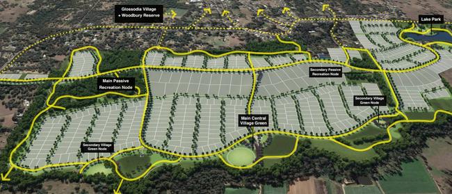 An overview of the amenities planned for the residential estate.