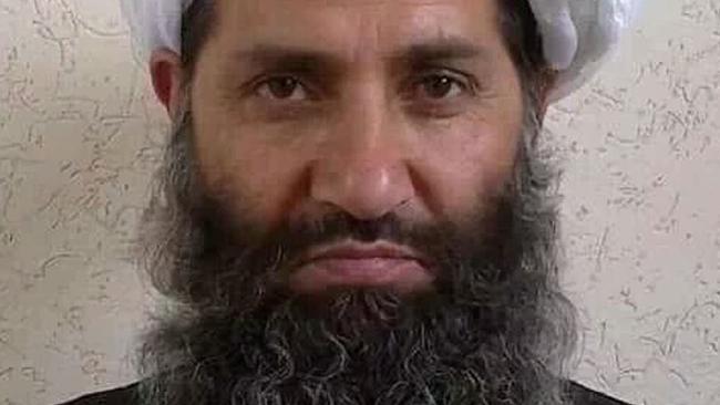 The new Mullah Haibatullah Akhundzada posing for a photograph at an undisclosed location. Picture: AFP