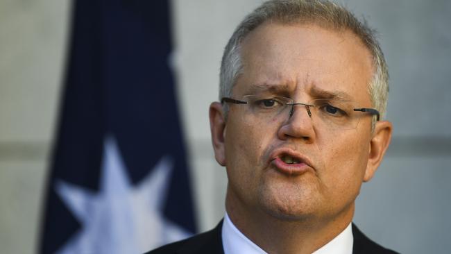 Scott Morrison says people are unwilling to return to work because of the high subsidies. Picture: AAP.