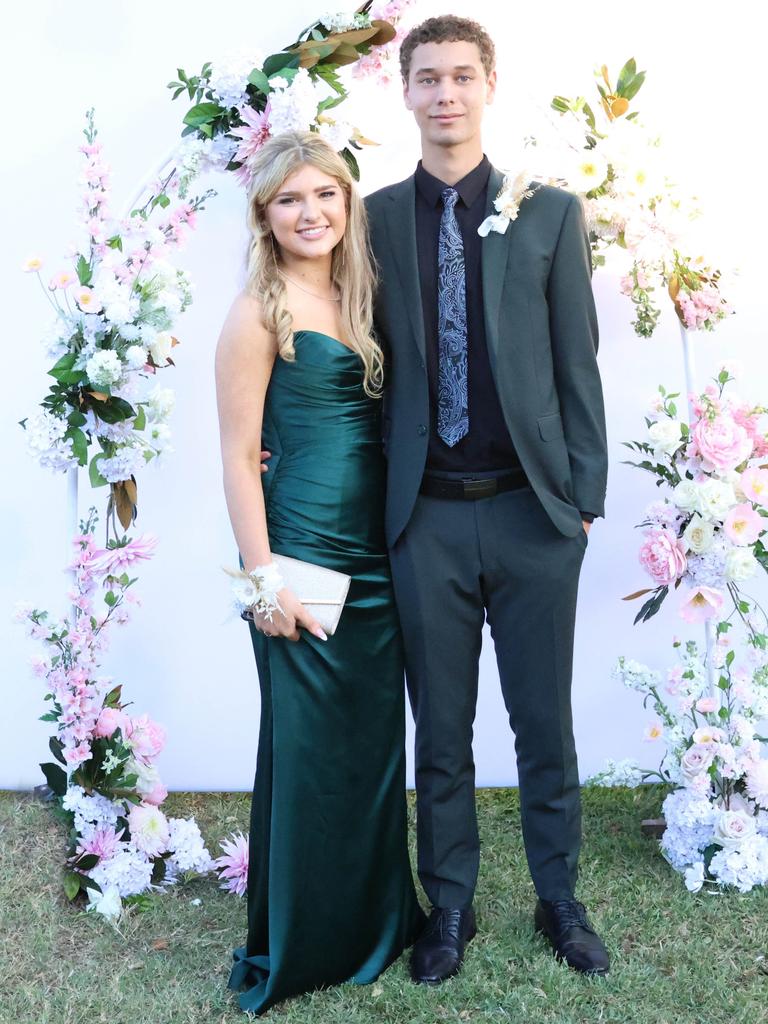 Layla with formal partner at the 2024 St Ursula's College formal.