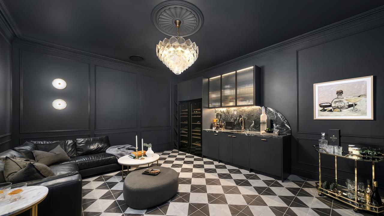 The whisky room on level one at 62 Evans St, Freshwater is owner Terry Androutsos’s favourite space.