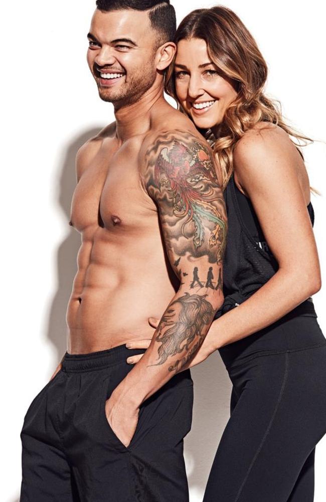 Sebastian and wife Jules in Men's Health. Picture: Jason Ierace / Men’s Health