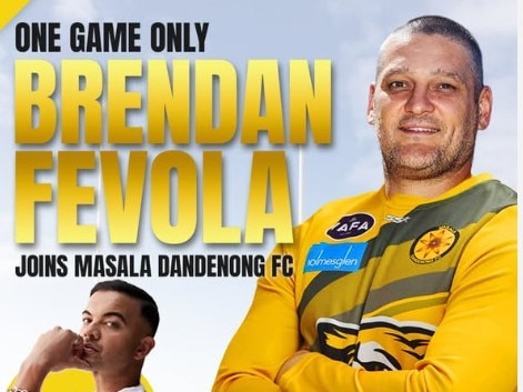 Brendan Fevola will play for Masala in the VAFA