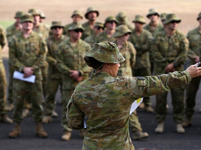 The unit in question at Holsworthy is made up of young trainees most of them fresh out of high school. AAP/Danny Casey