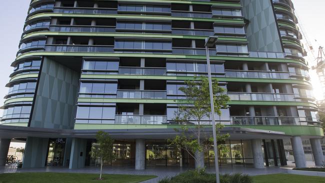 The troubled Opal Tower, Sydney Olympic Park. Picture: Dylan Robinson