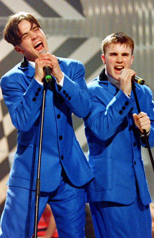 Williams said he felt “jealous” of bandmate Gary Barlow. Picture: Dave Hogan/Hulton Archive/Getty Images