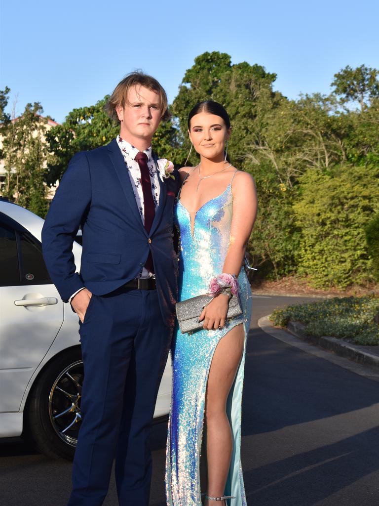 RIVERSIDE FORMAL: Eboney Johnston and Angus McAskill arrive at the Riverside Christian College Formal. Photo: Stuart Fast