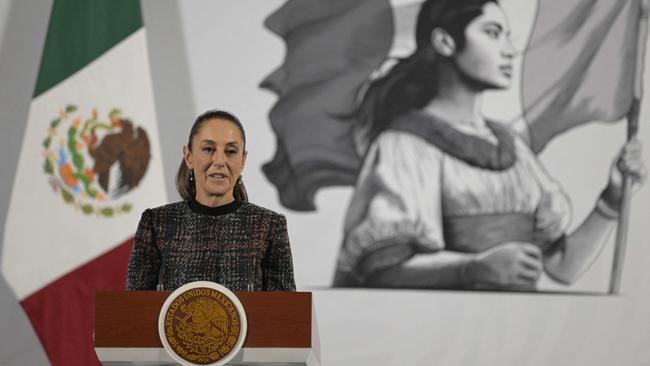 Mexico's President Claudia Sheinbaum has vowed retaliation to the tariffs. Picture: AFP.