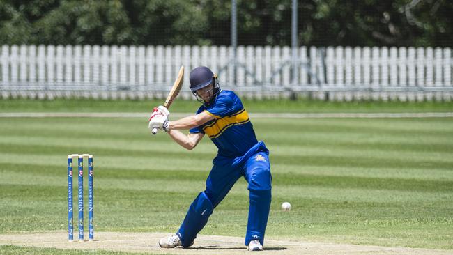 Hedley Donges bats for Toowoomba Grammar School.