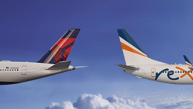 The commercial agreement with Delta, due to take effect in the second half of the year, will help deliver international passengers to Rex on domestic and regional flights in Australia.