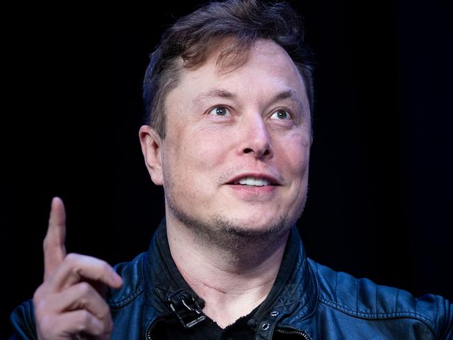 Elon Musk has said he would be ‘comfortable’ implanting a Neuralink chip into his kids’ brains. Picture: Brendan Smialowski/AFP