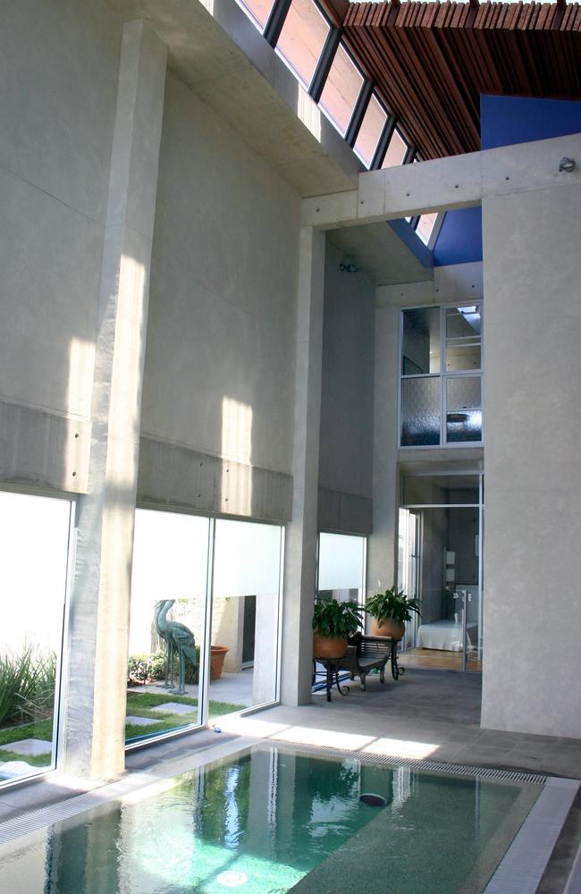 Inside Paradise Waters’ concrete house.