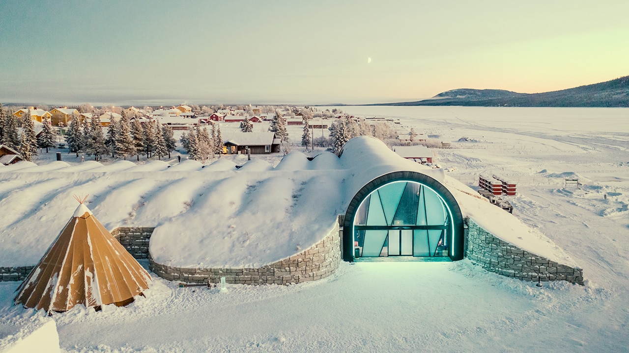 The Icehotel in Kiruna, Sweden.