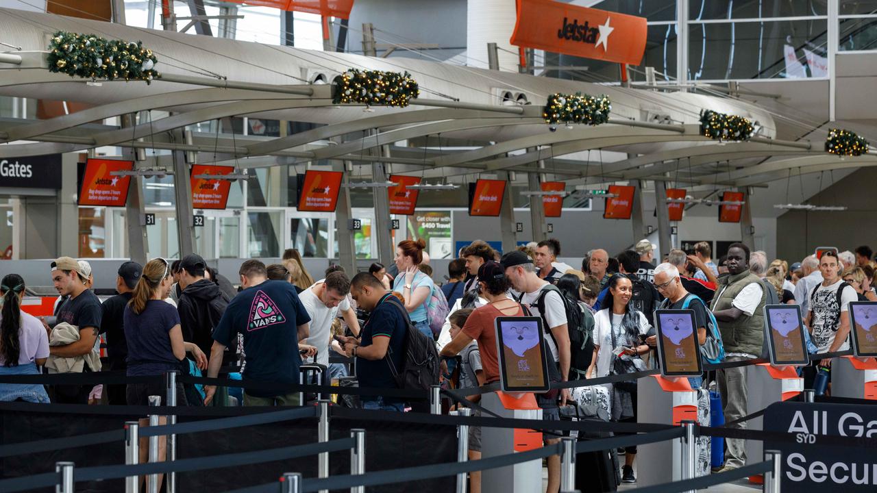 Sydney Airport is forecasting 5.8 million passengers during the Christmas and New Year period. Picture: Max Mason-Hubers