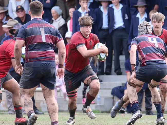 GPS First XV rugby action between Gregory Terrace and Southport. Shot by Megan Condon.