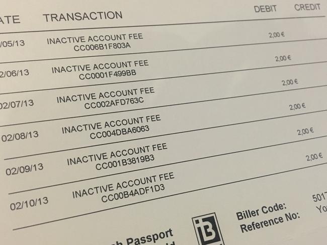 This traveller was stung by inactivity fees.