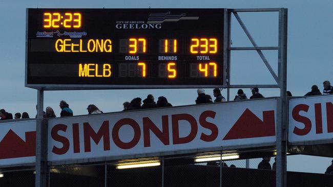 The nightmare scoreboard that still haunts the Demons.