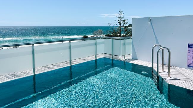 Byron Beach Suites - the private penthouse pool.