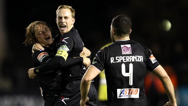 Blacktown City FC recorded an upset for the ages against the Central Coast Mariners in the 2017 Australia Cup Round of 32. (Photo by Cameron Spencer/Getty Images)