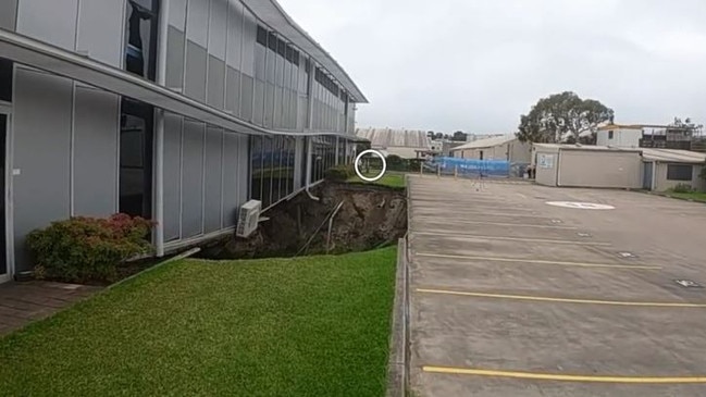 Last week’s Rockdale sinkhole.