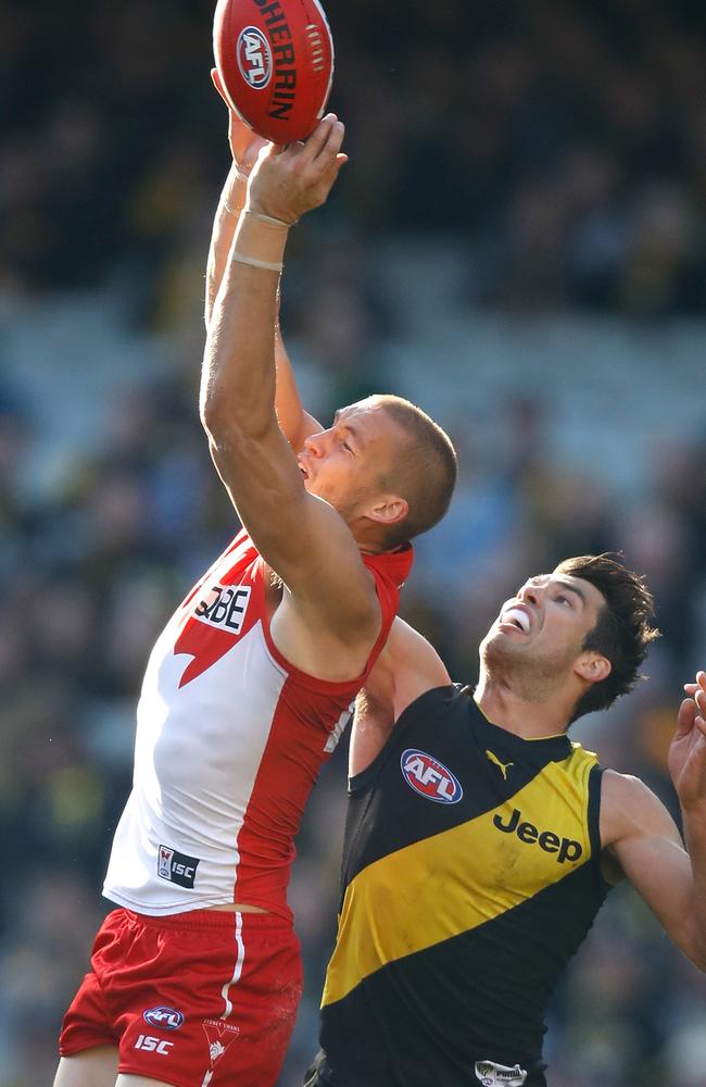 The Tigers desperately needed another tall marking target — like Sam Reid — on Saturday.