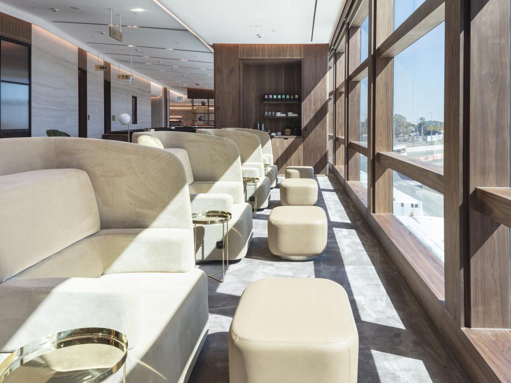 A look inside the Qantas Chairman’s Lounge in Brisbane.