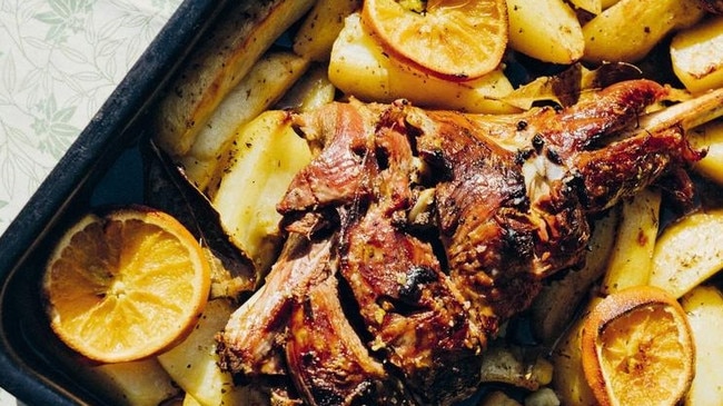 Anastasia Mari's succulent Greek roast lamb