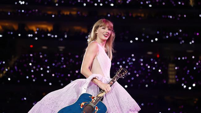 Taylor Swift performs at SoFi Stadium on August 03, 2023. Picture: Emma McIntyre