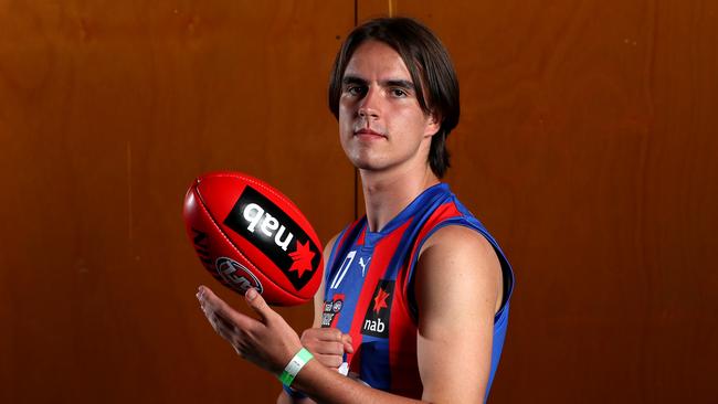 Braden Andrews has committed full-time to Old Carey. Photo: Graham Denholm/AFL Photos.