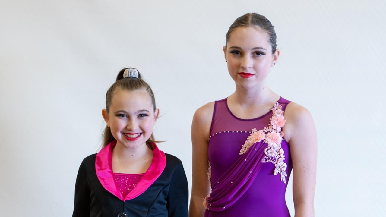 Hope and Indi Mitchell competed in the jazz up tempo (Hope) and lyrical slow modern (Indi) on the third day of the Gympie Eisteddfod. Picture: Christine Schindler