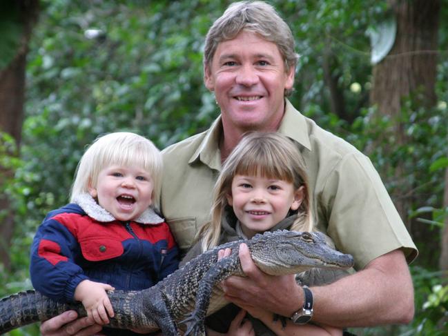 Like father, like son and daughter. Bob, Steve and Bindi Irwin pictured in 2006.