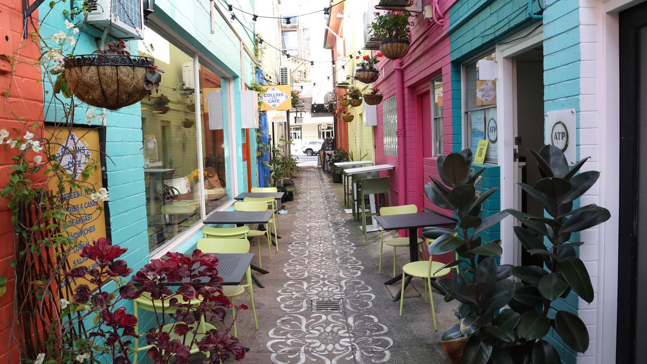Collins Laneway in Rose Bay is lined with colourful shops and cafes. Picture: NewsWire / Damian Shaw