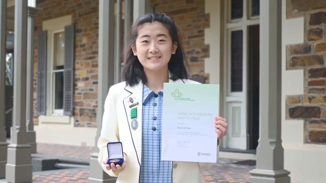 Chi Chi Zhao, of St Peter’s Girls’ School, achieved a ranking of 99.95, which is the highest ranking possible. Picture: Supplied