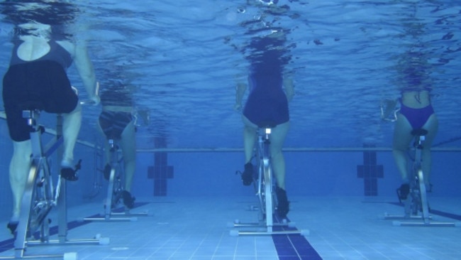 The new trend of spinning underwater. Picture: Supplied