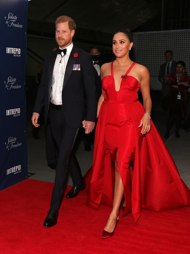 The Sussexes attend the 2021 Salute To Freedom Gala.