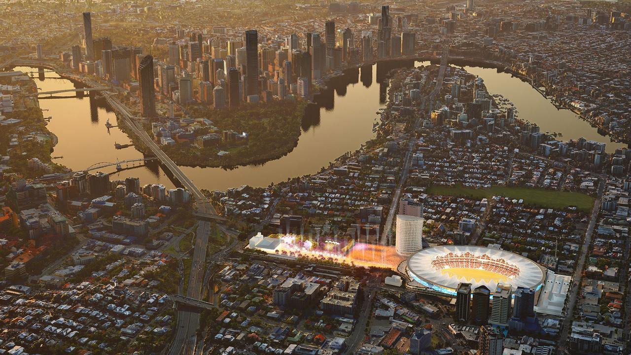 Artist impression of the proposed Gabba redevelopment. Picture: Supplied