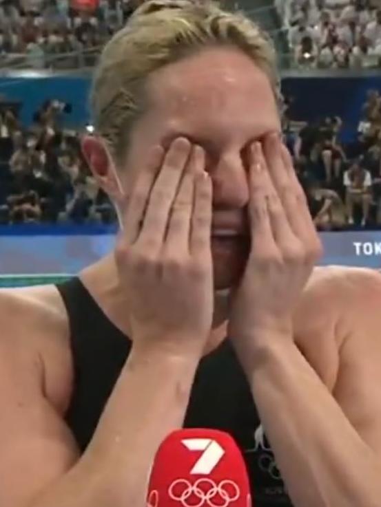 Emily Seebohm was overcome with emotion.