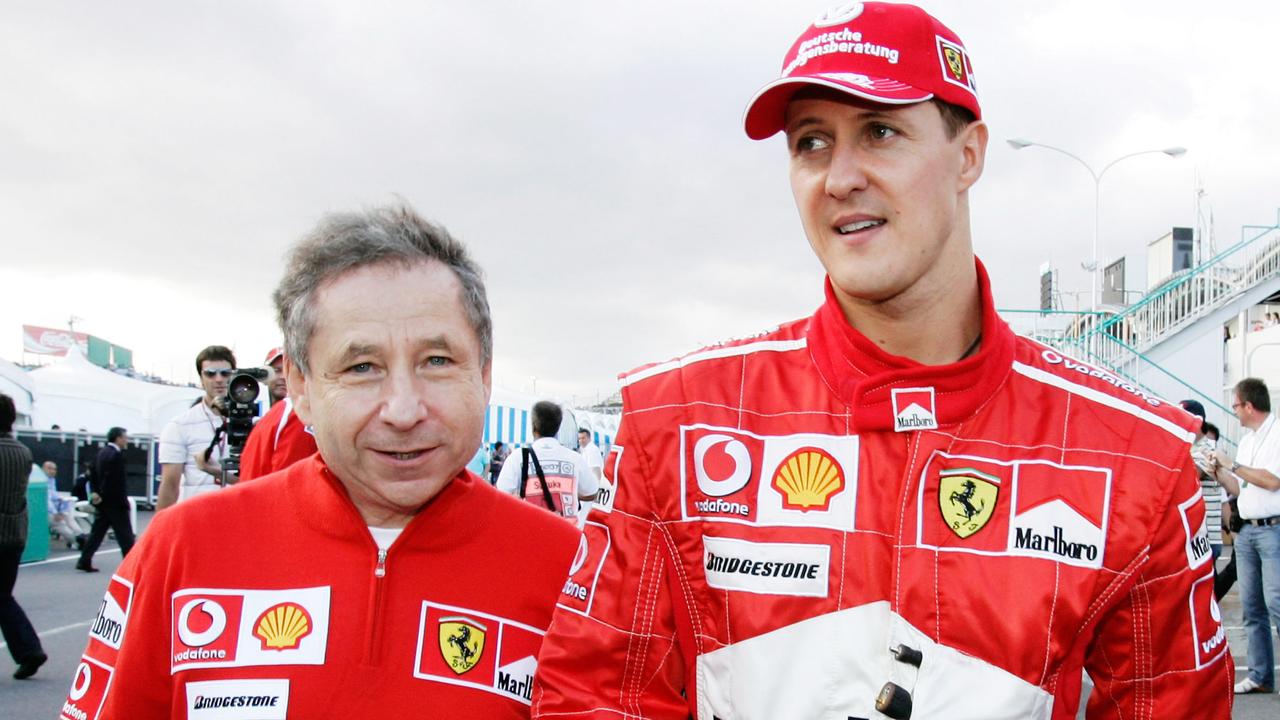 Todt was by Schumacher’s side as he won multiple world championships with Ferrari. (AP Photo/Andy Wong)