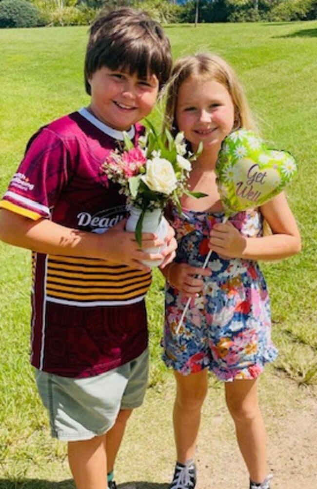 Deb Graves' two youngest children, 11-year-old Luey and nine-year-old Ruby.