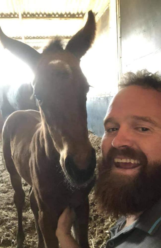 Toowoomba horse breeder, Nick Curley, was caught driving while high on meth. Picture: Social media