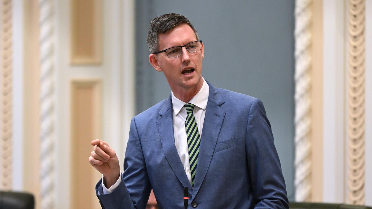 Transport Minister Mark Bailey urged fans to take advantage of the free public transport. Picture: Dan Peled / NCA NewsWire