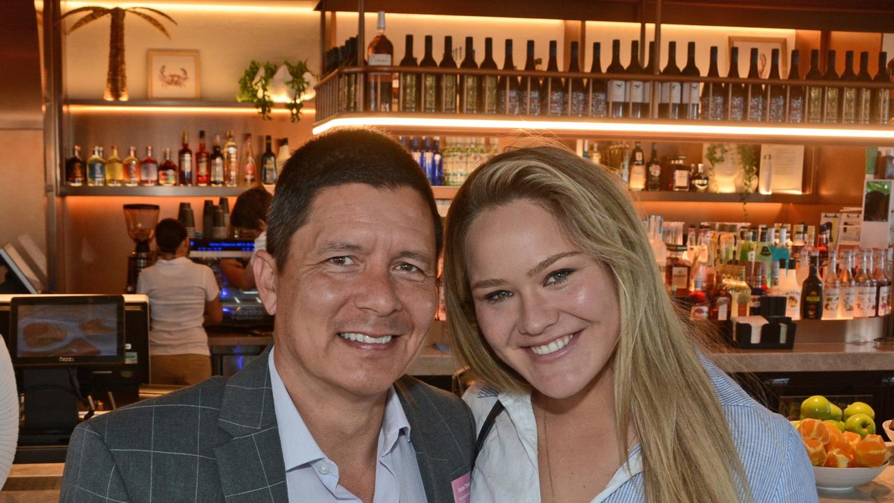 Jason Thomas and Portia Large at Destination Gold Coast Stars of Tourism breakfast at Isoletto, The Star Gold Coast. Pic: Regina King