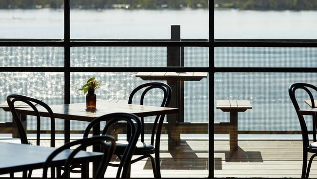 Stake your spot on the deck overlooking Lake Nagambie. Picture: Gareth Sobey