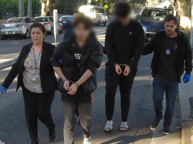 Nine people were arrested as part of investigation into the IED detonation. Photo: NSW Police Force.