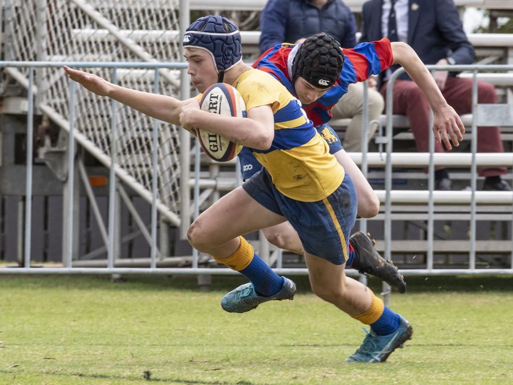 14As Downlands vs TGS. O'Callaghan Cup day at Downlands College. Saturday, August 6, 2022. Picture: Nev Madsen.