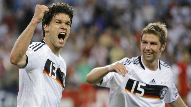 Former Germany star Thomas Hitzlsperger (R) came out as gay in 2014.