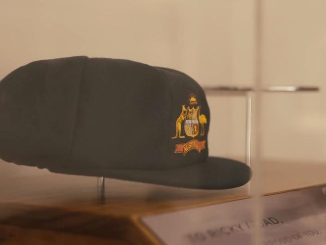 Ponting’s ‘baggy green’ cap is on show in the home. Picture: Forbes Global Properties