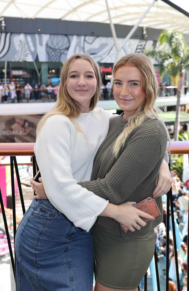 Charlotte Rogers and Georgia Rogers at Pacific Fair Beauty Weekend with Anna Paul. Picture, Portia Large.